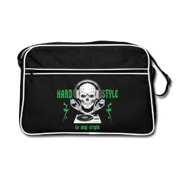Musique Hard Style - Sac Retro - noir/blanc - Devant