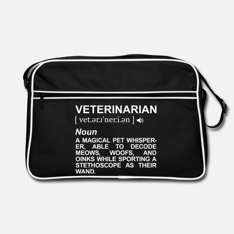 Veterinarian Dictionary Retro Bag