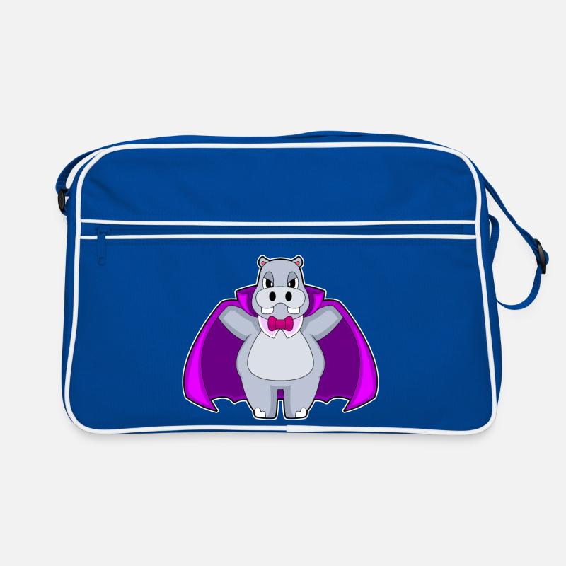 Hippopotame Halloween Vampire Sac Retro