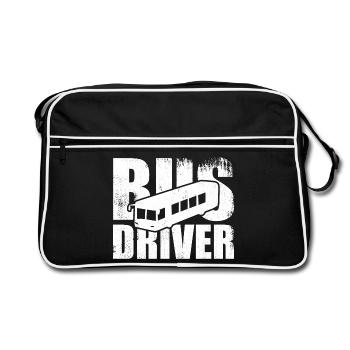 Bus Driver - Retro Tasche - Schwarz/Weiß - Vorne