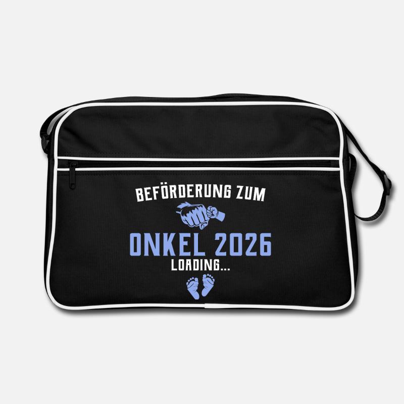 Beförderung zum Onkel 2026 loading Retro Tasche