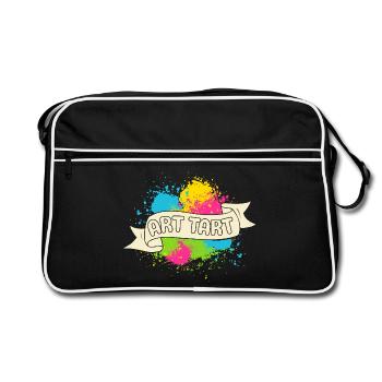 Artist Painter Graphic Art Tart Art - Retro Bag - black/white - Front