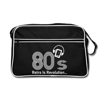 80s - Retro Bag - black/white - Front