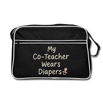 Christian Homeschool-Mother-Faith - Retro Bag - black/white - Front
