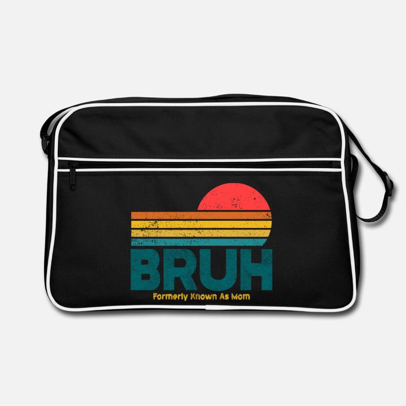 Coucher de soleil rétro Bruh Mama Sac Retro