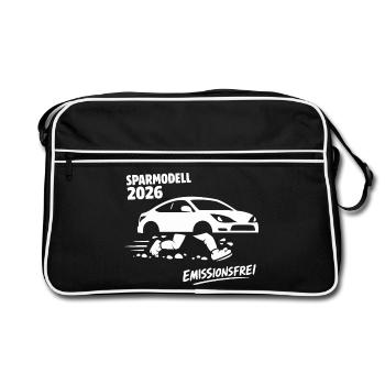 Modèle économique 2026 voiture sans émissions - Sac Retro - noir/blanc - Devant