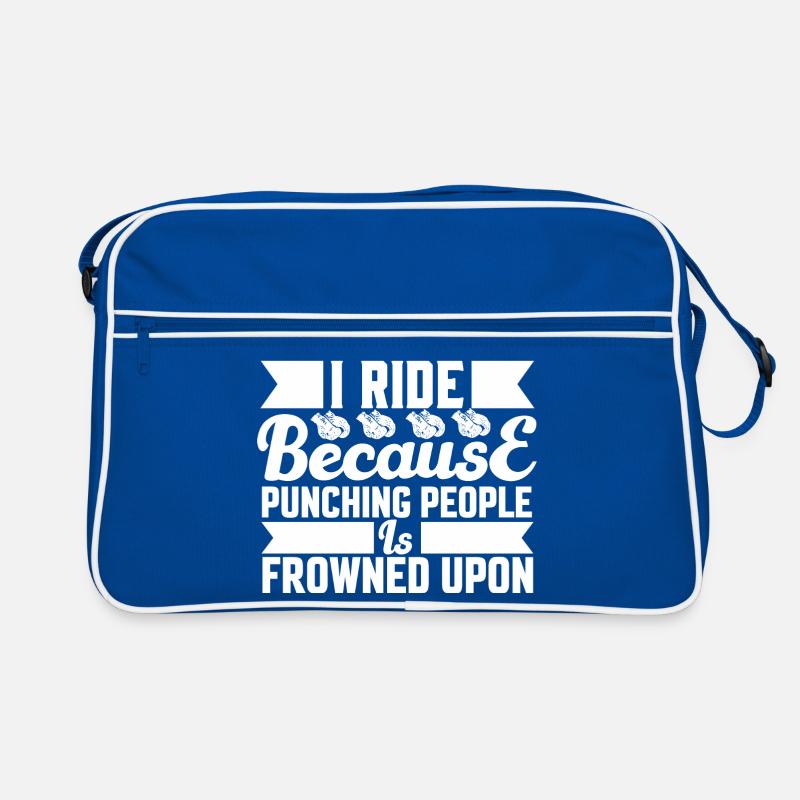 Ride because punching is not allowed Retro Bag