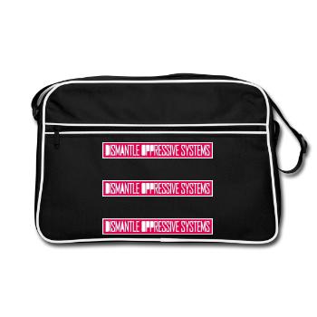 Déclaration d’activisme pour démanteler les systèmes oppressifs - Sac Retro - noir/blanc - Devant