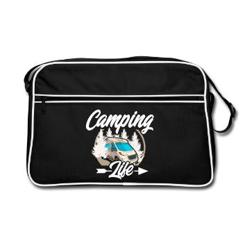 Camping vie - Sac Retro - noir/blanc - Devant