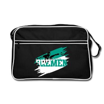 The Power of Bremen Football - Retro Bag - black/white - Front