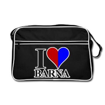 I love Barna - Retro Bag - black/white - Front