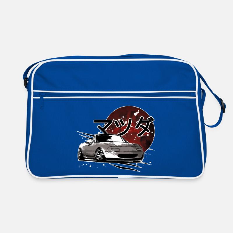 Car Mx5 Miata Japanese writing Retro Bag