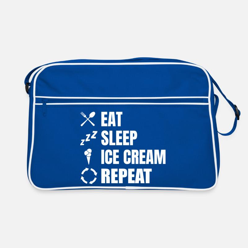 Manger de la crème glacée Sleep Répéter Sac Retro