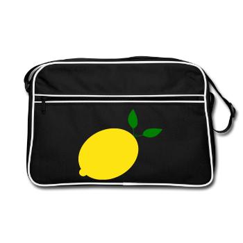 Citron Lime Lime - Sac Retro - noir/blanc - Devant