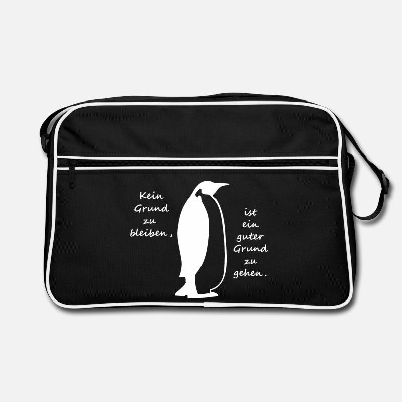 Aucune raison de rester Penguin - Sac Retro - noir/blanc