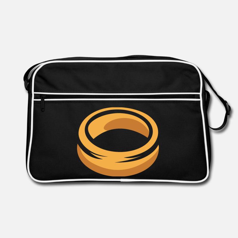 Illustration de dessin animé de l’anneau d’or Sac Retro