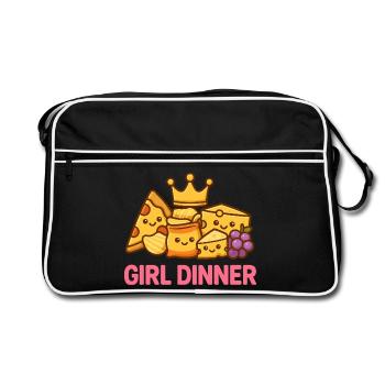 Girl Dinner - Retro Bag - black/white - Front