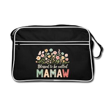 Gesegnet Mamaw genannt zu werden - Retro Bag - black/white - Front