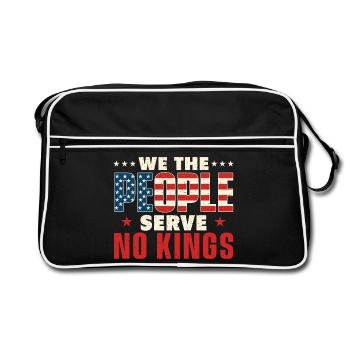 We The People Serve No Kings Liberty USA - Retro Bag - black/white - Front