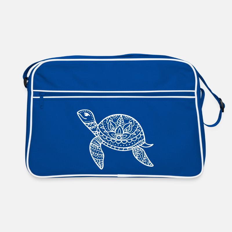 Boho turtle with pattern shell Retro Bag