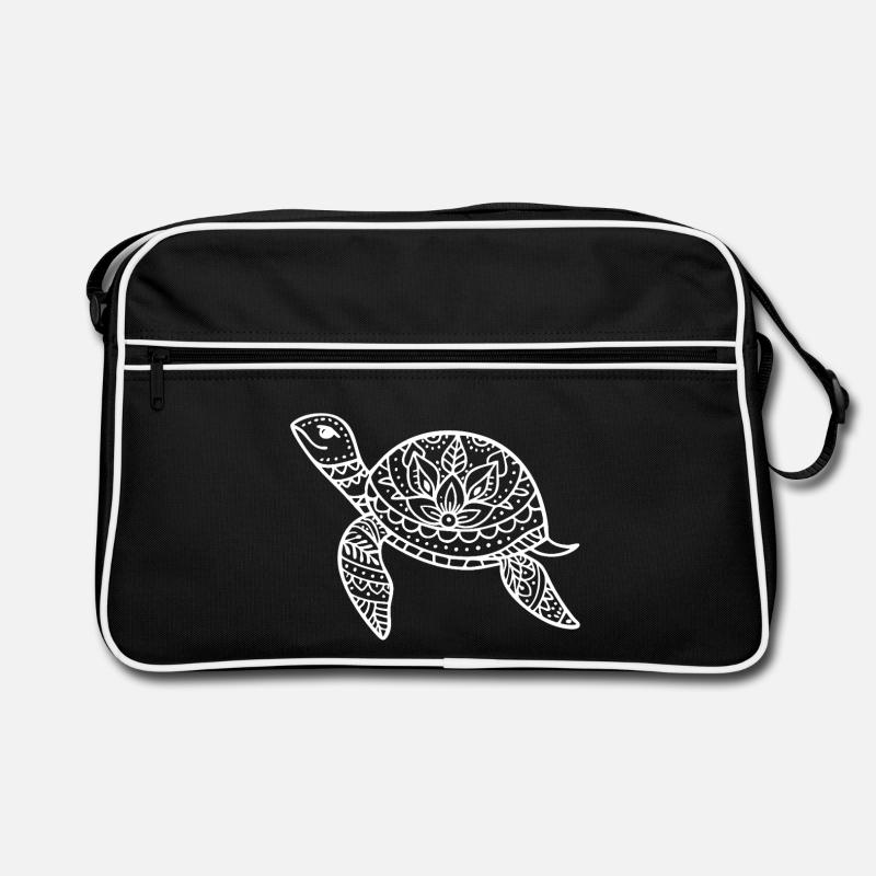 Boho turtle with pattern shell Retro Bag