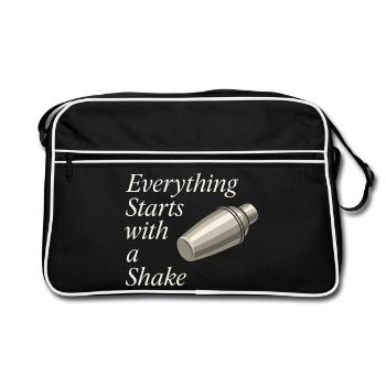 Shaker Stuck Beginner Mixologist - Retro Bag - black/white - Front