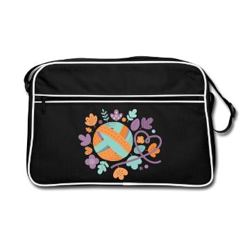 Amateurs de fils au crochet drôles Amoureux du fil au crochet - Sac Retro - noir/blanc - Devant