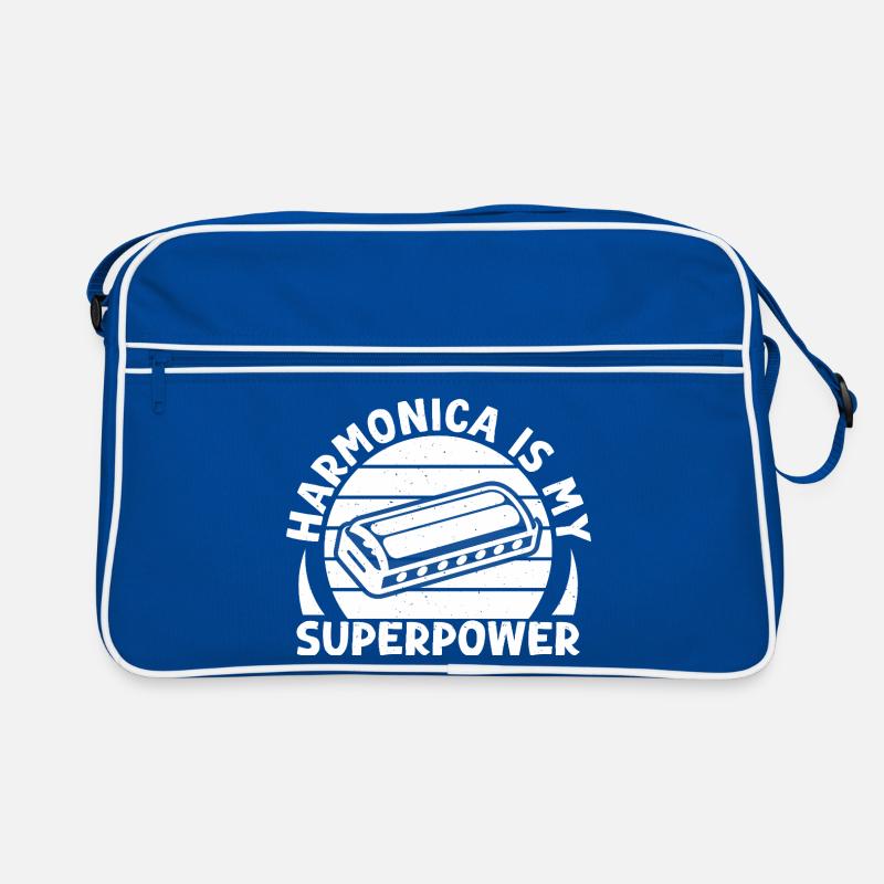 Harmonica Musican Is My Superpower Harmonica Retro Bag