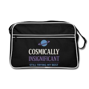 Existential humor, nihilism, humor, - Retro Bag - black/white - Front