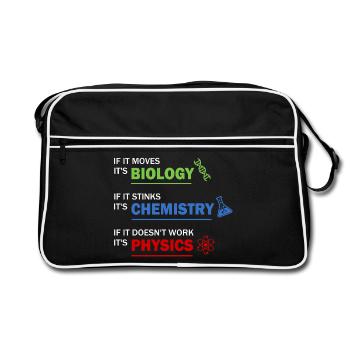 Natural sciences - Retro Bag - black/white - Front