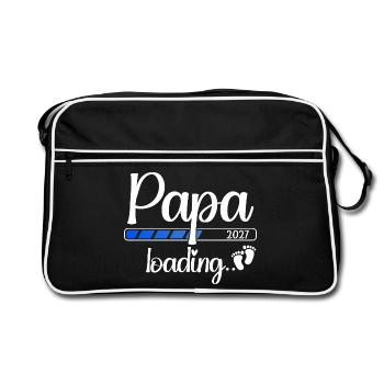 Dad 2027 Loading Dad-to-be 2027 - Retro Bag - black/white - Front