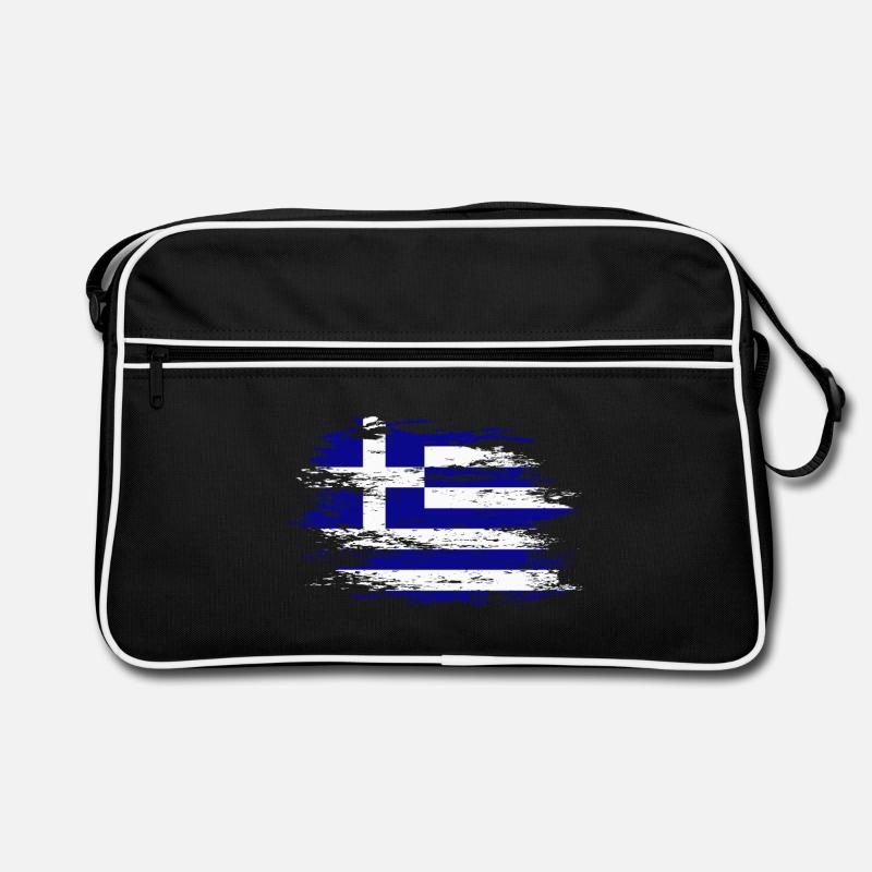 Drapeau de la Grèce utilisé Sac Retro