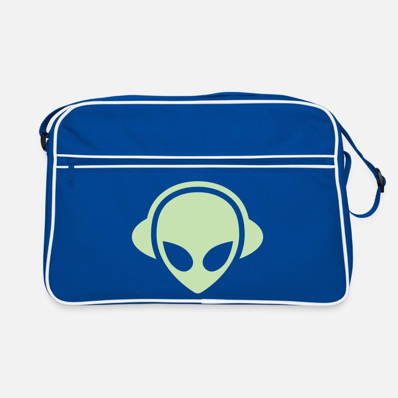 alien_headphone_vector Retro Tasche