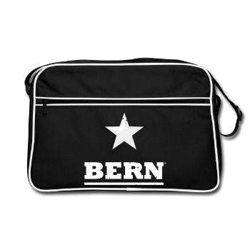 BERN - Retro Tasche - Schwarz/Weiß - Vorne