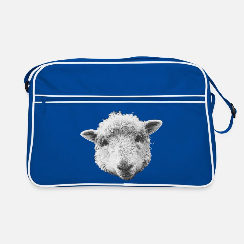 schafdesign mädchen, Schafkopf Leinwand optik Retro Tasche