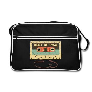 Best of 1963 60e anniversaire Génial 60 ans - Sac Retro - noir/blanc - Devant