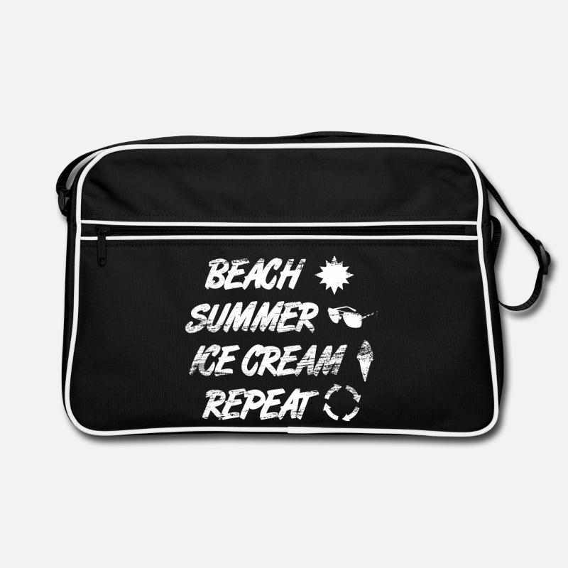 Strand Sommer Eiscreme Wiederholung Retro Tasche