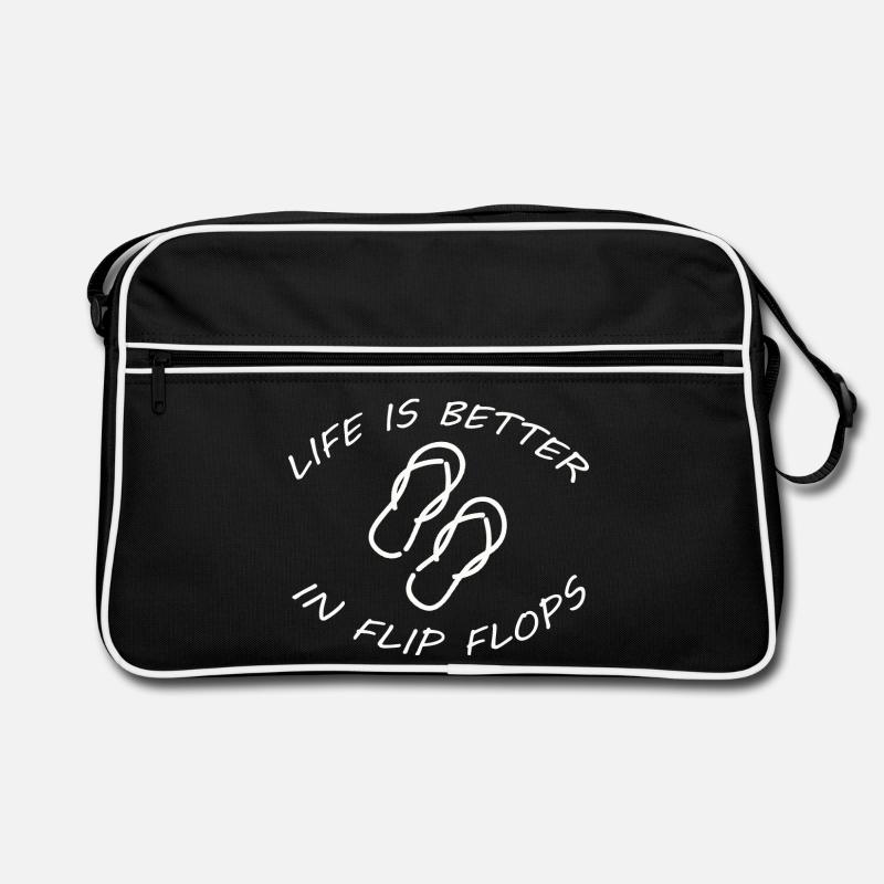 LIFE IS BETTER IN FLIP FLOPS Retro Bag