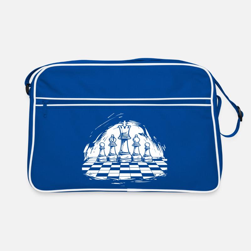 Schach Zeichnung Retro Tasche