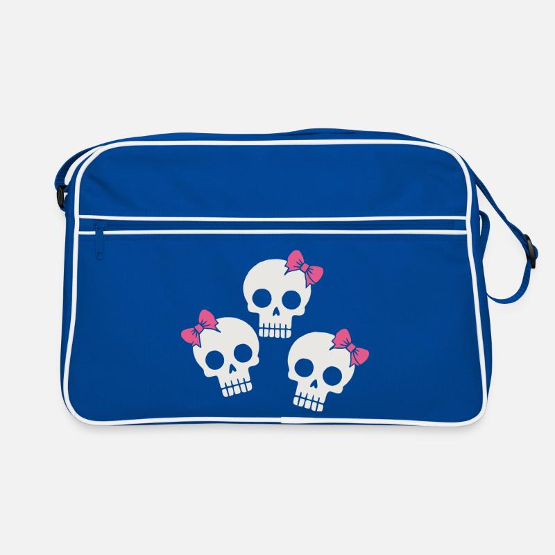 Crâne mignon avec des arcs Sac Retro