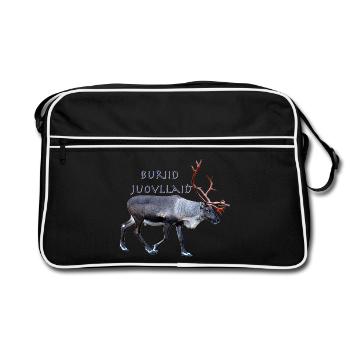 Buriid Juovllaid - Retro Bag - black/white - Front