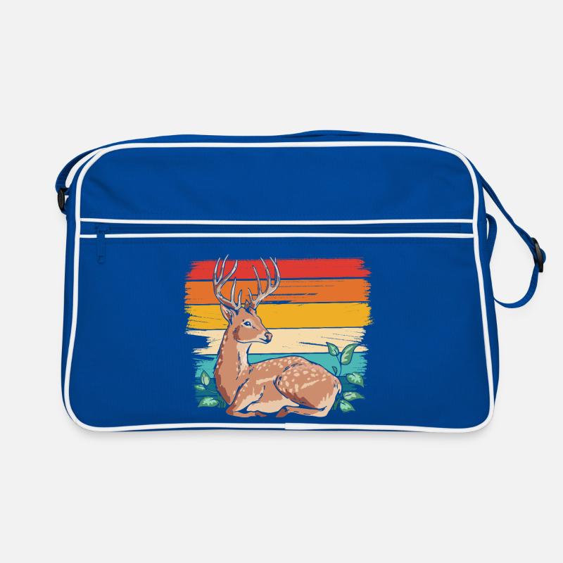 Deer in retro style Retro Bag