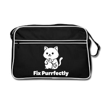Atelier pour chats - Sac Retro - noir/blanc - Devant