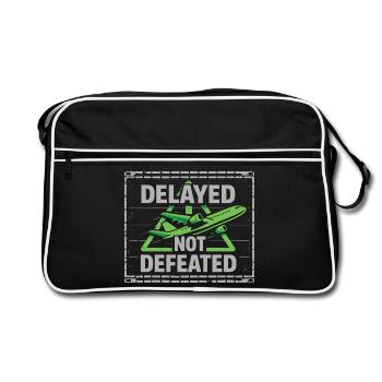 Anxiété liée au voyage, humour à l’aéroport, chaos à l’aéroport, c’est - Sac Retro - noir/blanc - Devant