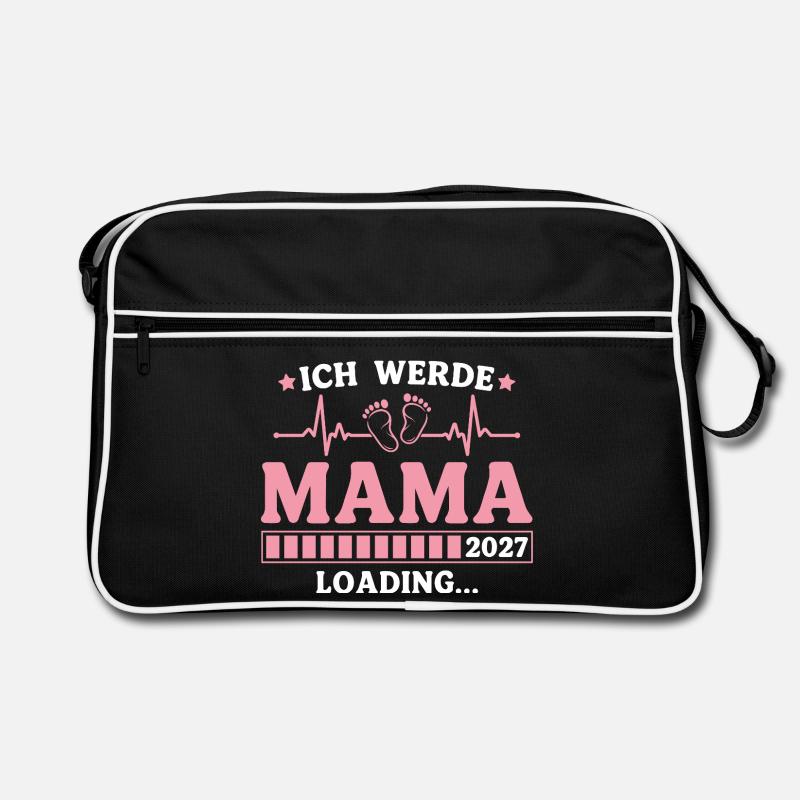 Ich werde Mama 2027 – Werdende Mutter Retro Tasche
