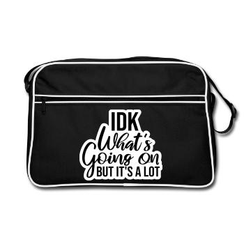 Je ne sais pas ce qui se passe mais c’est vraiment dépassé - Sac Retro - noir/blanc - Devant