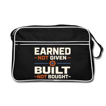 Blue Collar Lifestyle Blue Collar Pride Working - Retro Bag - black/white - Front