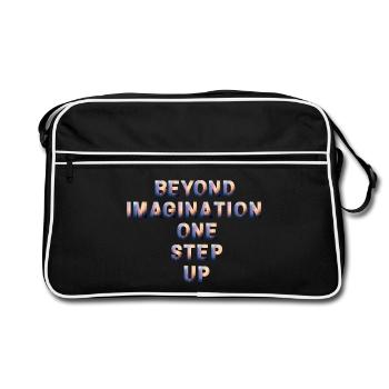 Your imagination is your power - Retro Bag - black/white - Front