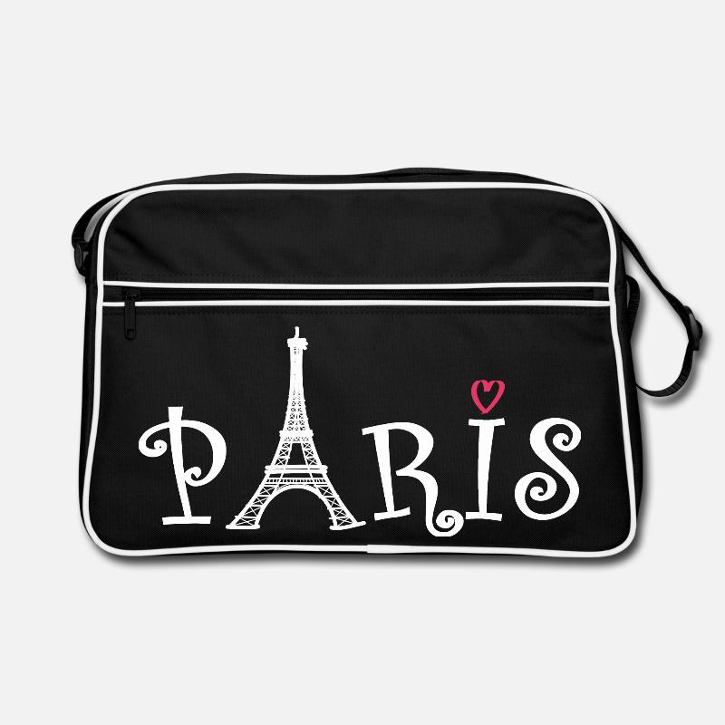 Paris (Paris) - Retro Tasche - Schwarz/Weiß