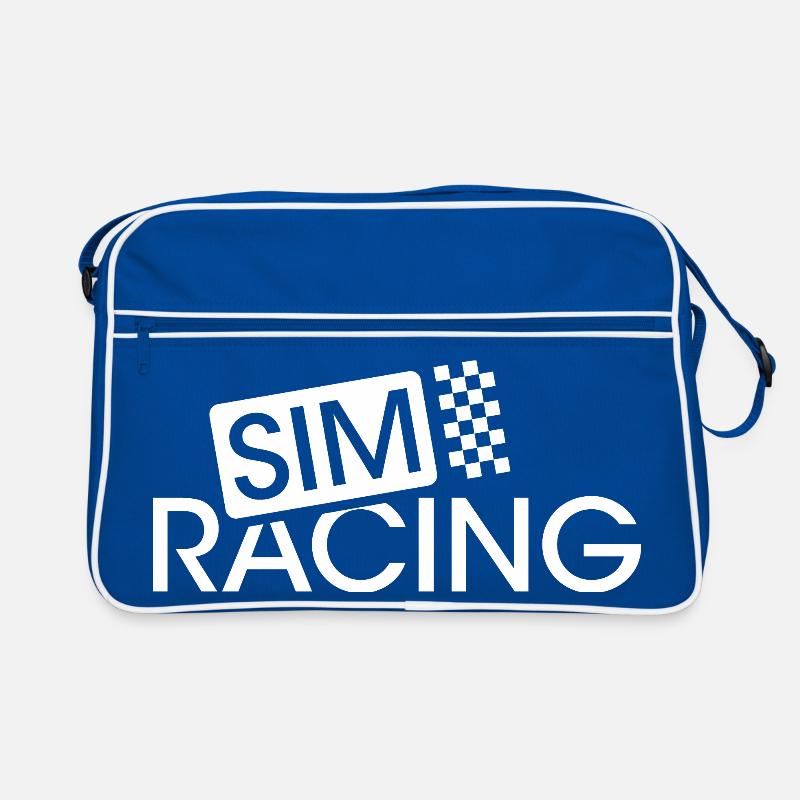 Simracing Driver Logo Sim Racer Icon Voiture Sac Retro